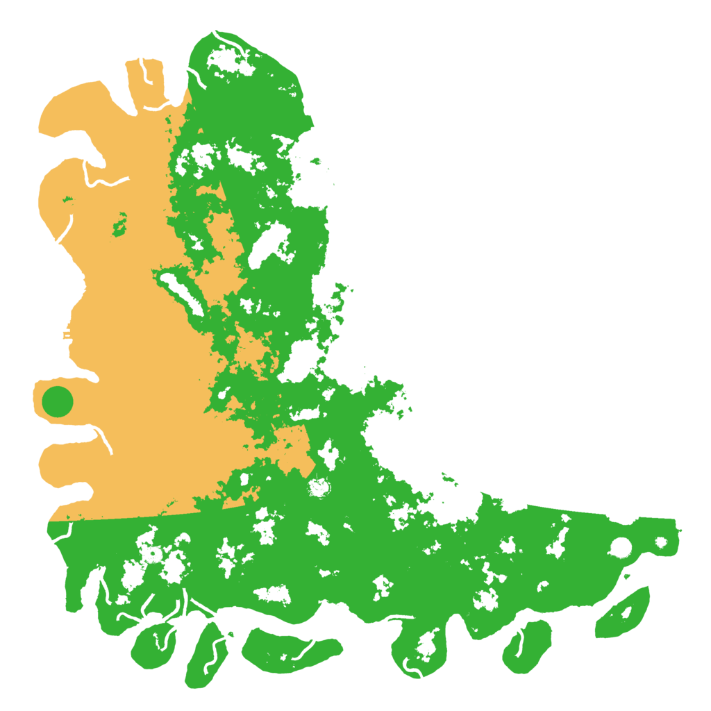 Biome Rust Map: Procedural Map, Size: 6000, Seed: 6532