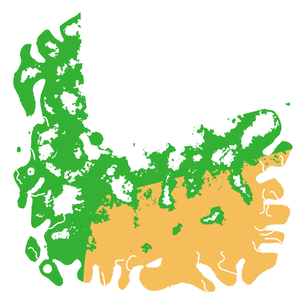Biome Rust Map: Procedural Map, Size: 6000, Seed: 60176