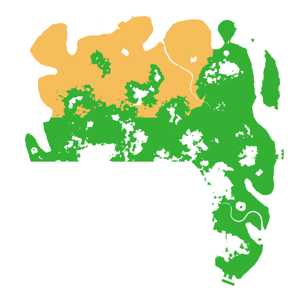 Biome Rust Map: Procedural Map, Size: 4500, Seed: 218958996