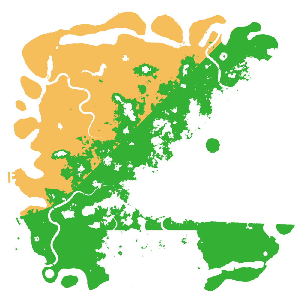 Biome Rust Map: Procedural Map, Size: 6000, Seed: 87384863