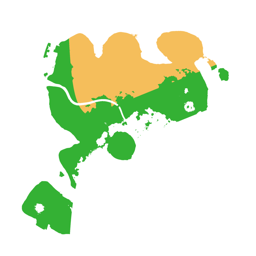 Biome Rust Map: Procedural Map, Size: 2500, Seed: 12501621