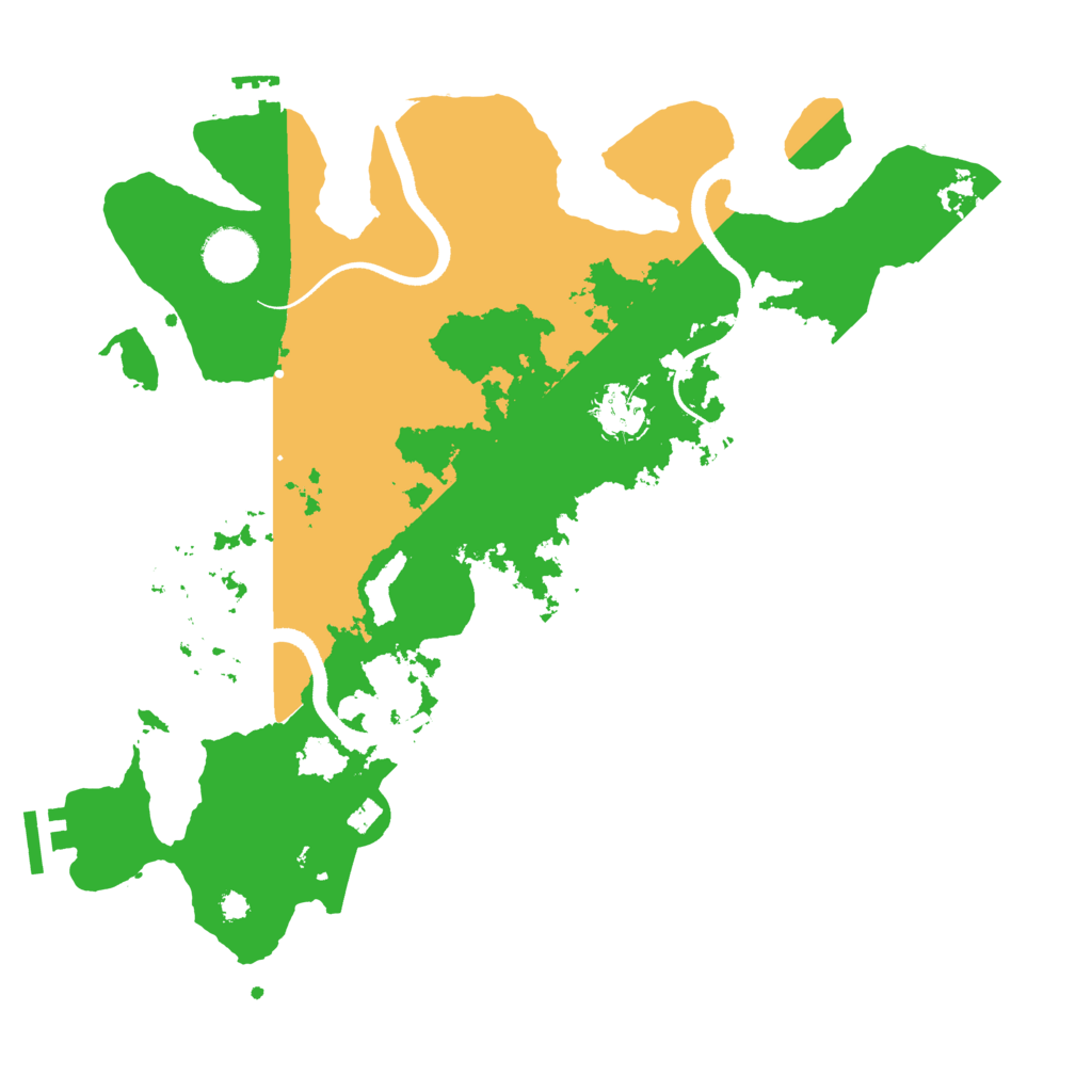 Biome Rust Map: Procedural Map, Size: 3500, Seed: 16062
