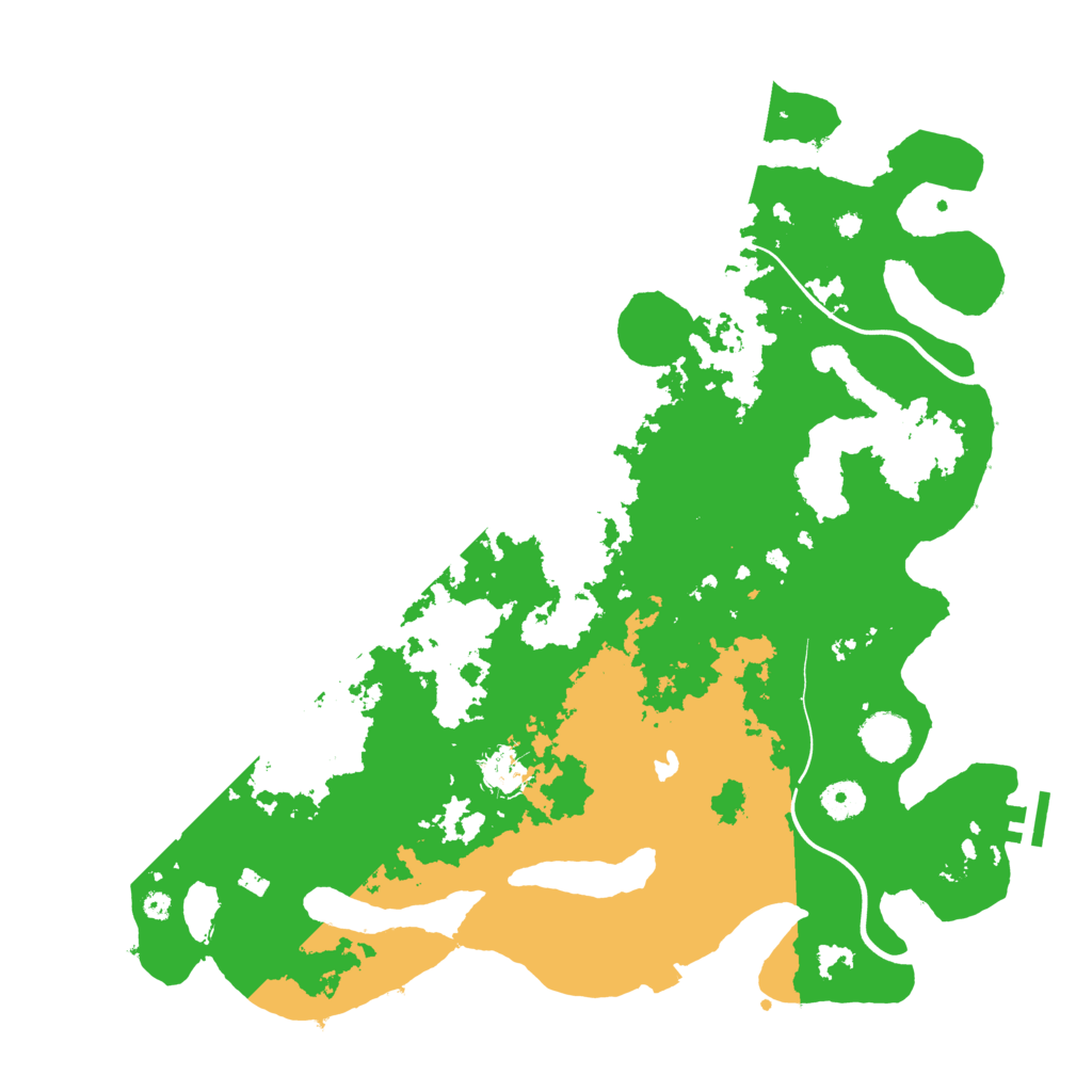 Biome Rust Map: Procedural Map, Size: 4000, Seed: 136689515