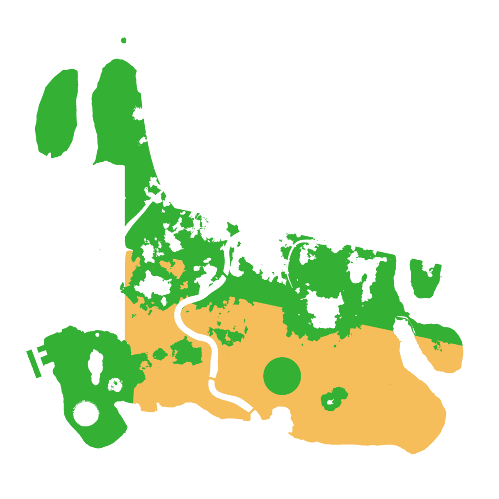 Biome Rust Map: Procedural Map, Size: 3500, Seed: 124542531