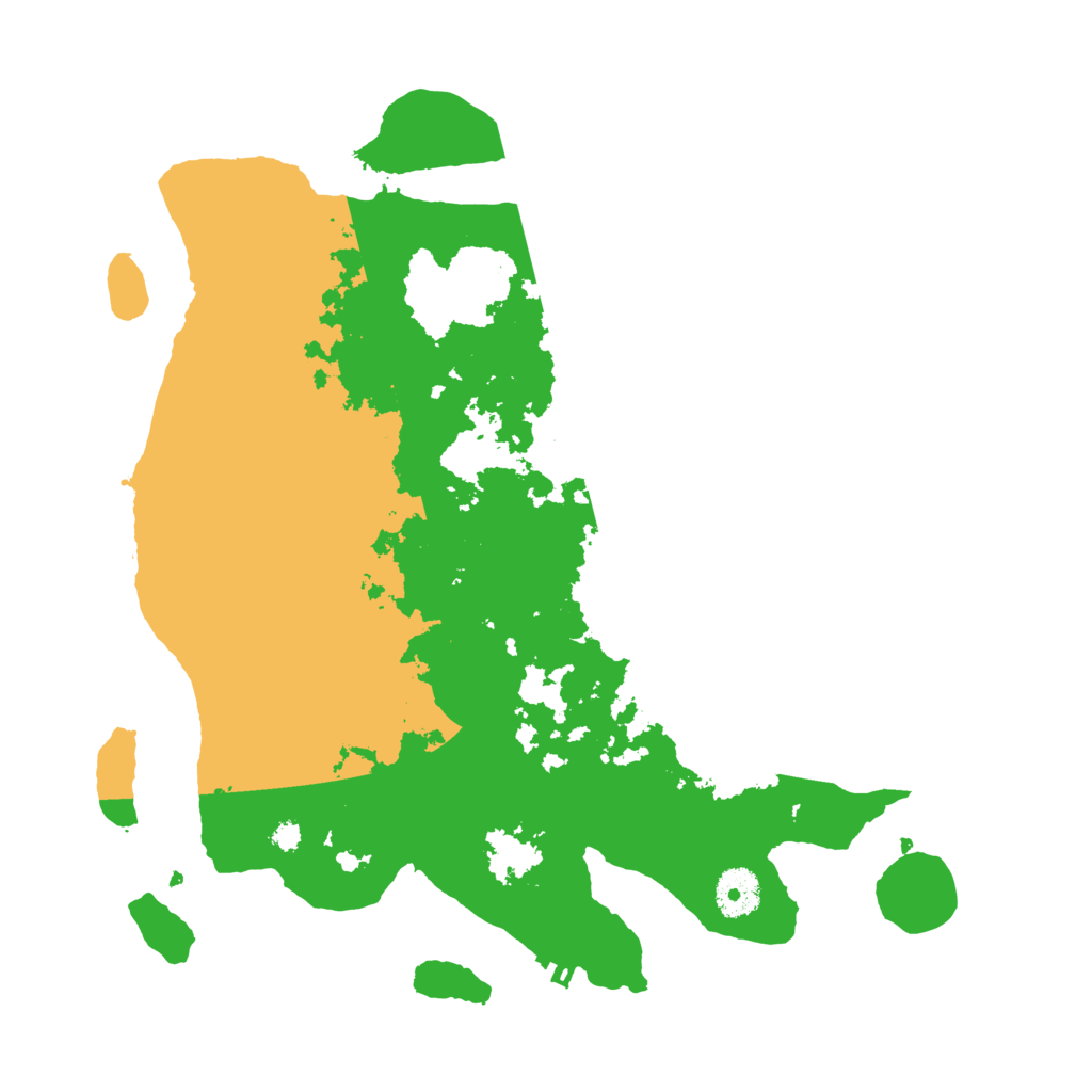 Biome Rust Map: Procedural Map, Size: 3500, Seed: 94728625