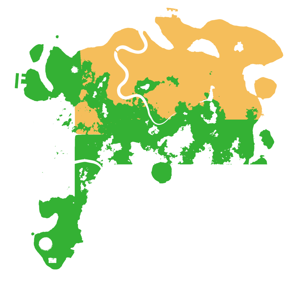 Biome Rust Map: Procedural Map, Size: 4000, Seed: 597487