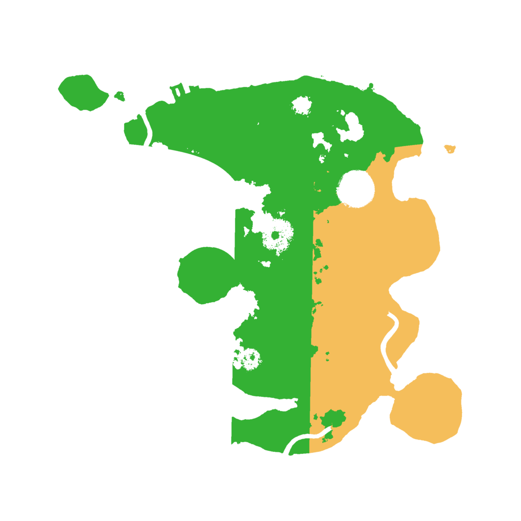 Biome Rust Map: Procedural Map, Size: 2500, Seed: 14653