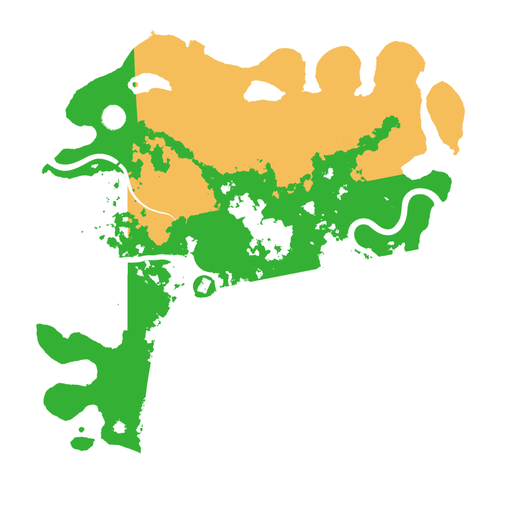 Biome Rust Map: Procedural Map, Size: 3700, Seed: 1084324967