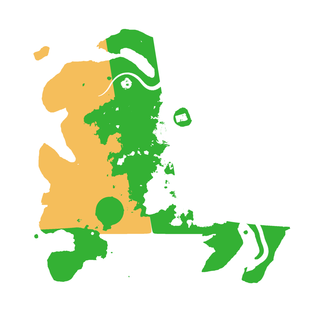 Biome Rust Map: Procedural Map, Size: 3000, Seed: 1023832214
