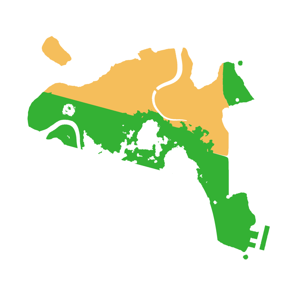Biome Rust Map: Procedural Map, Size: 2500, Seed: 1447254769