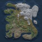 Thumbnail Rust Map: Procedural Map, Size: 3000, Seed: 3250, 10 Monuments