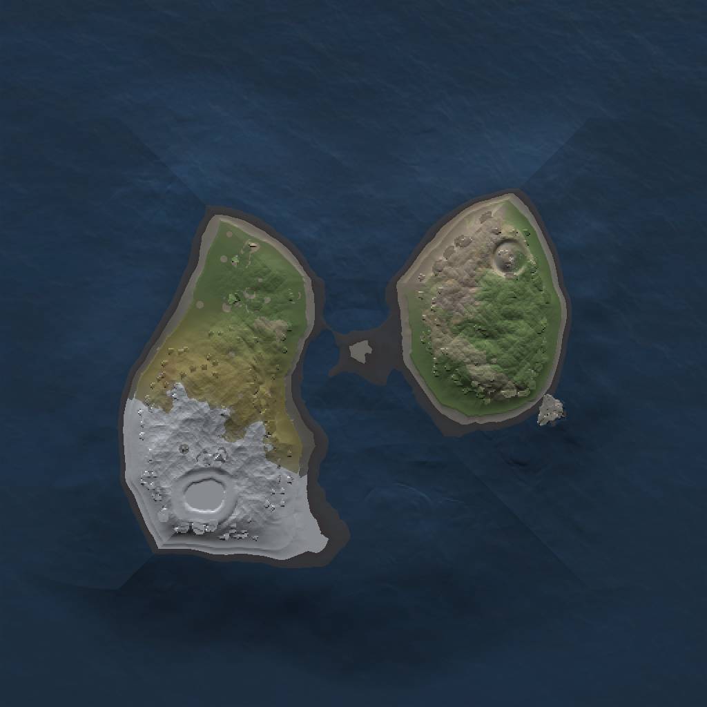 Rust Map: Procedural Map, Size: 1250, Seed: 2147400038, 3 Monuments