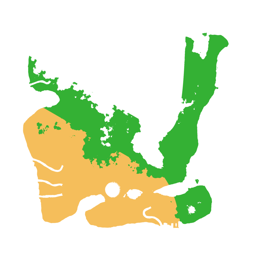 Biome Rust Map: Procedural Map, Size: 3000, Seed: 1043528