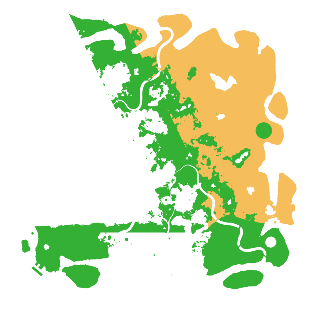 Biome Rust Map: Procedural Map, Size: 5000, Seed: 609539970