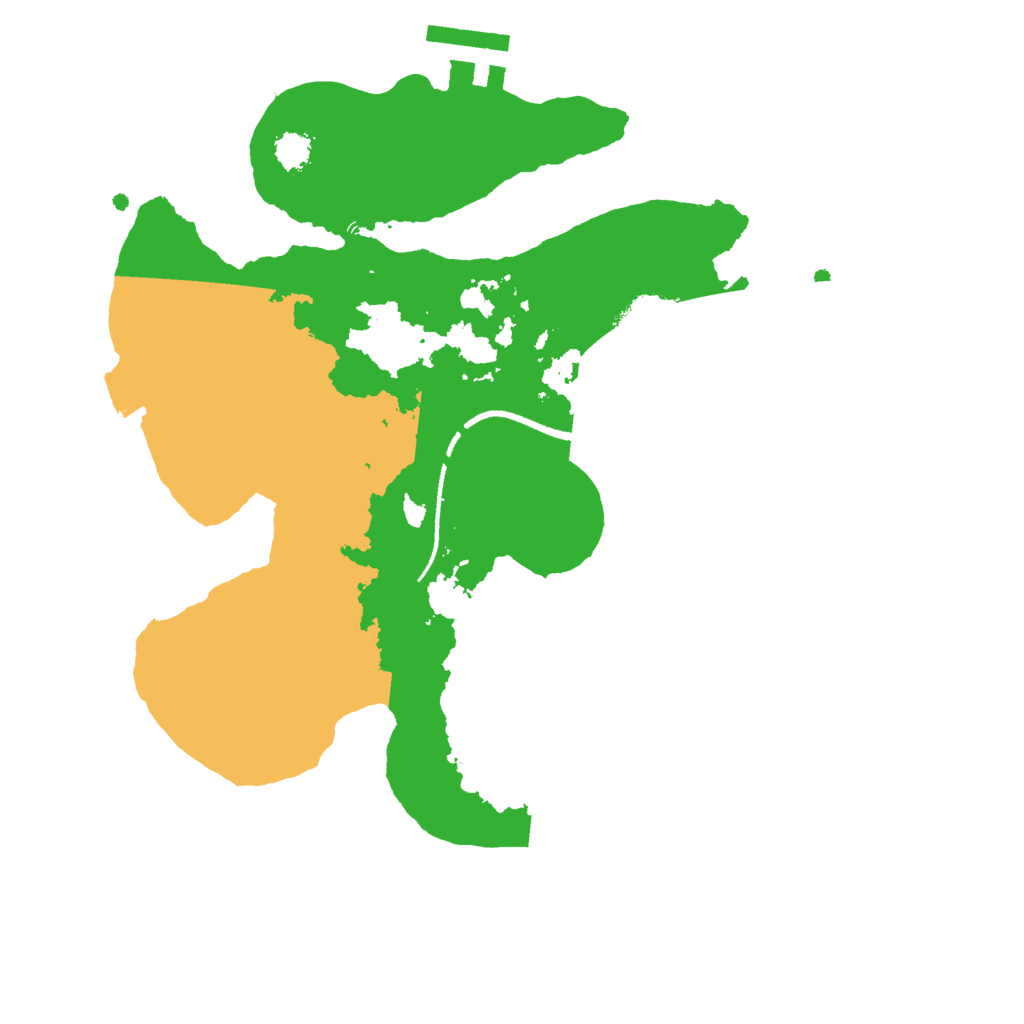 Biome Rust Map: Procedural Map, Size: 2500, Seed: 1792876428