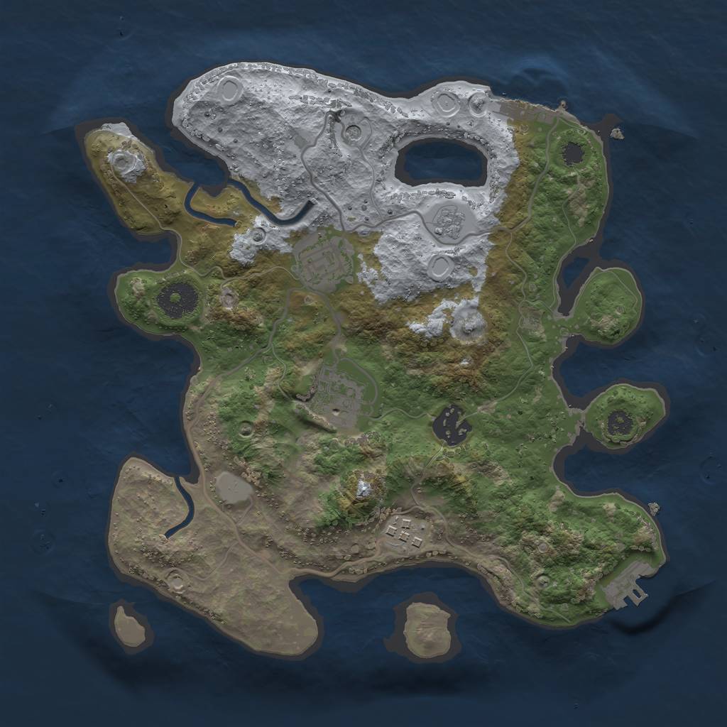 Rust Map: Procedural Map, Size: 2900, Seed: 13552, 13 Monuments