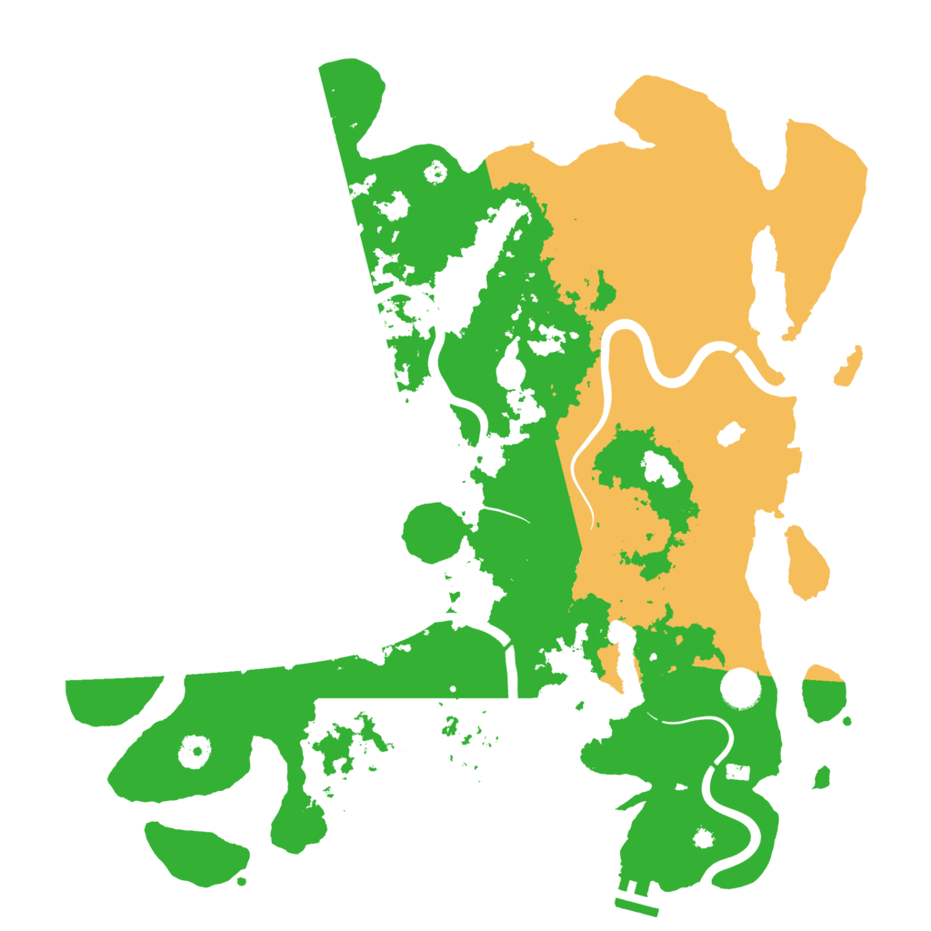 Biome Rust Map: Procedural Map, Size: 4200, Seed: 2039708621