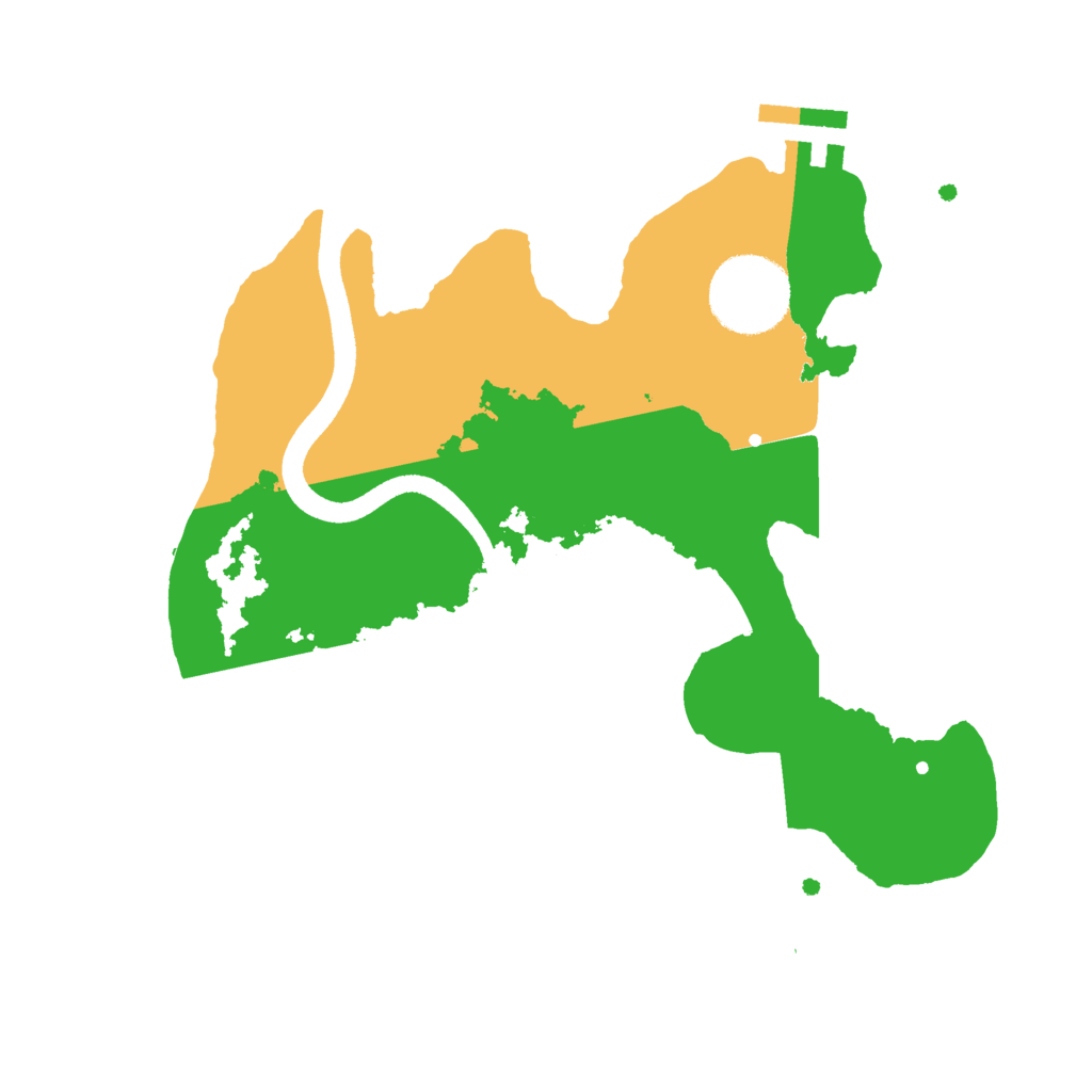 Biome Rust Map: Procedural Map, Size: 2500, Seed: 1001