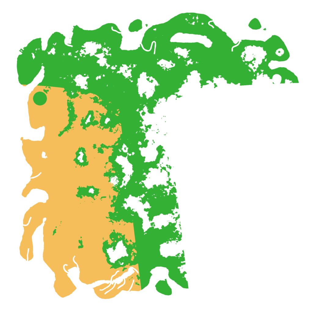 Biome Rust Map: Procedural Map, Size: 6000, Seed: 1190137751