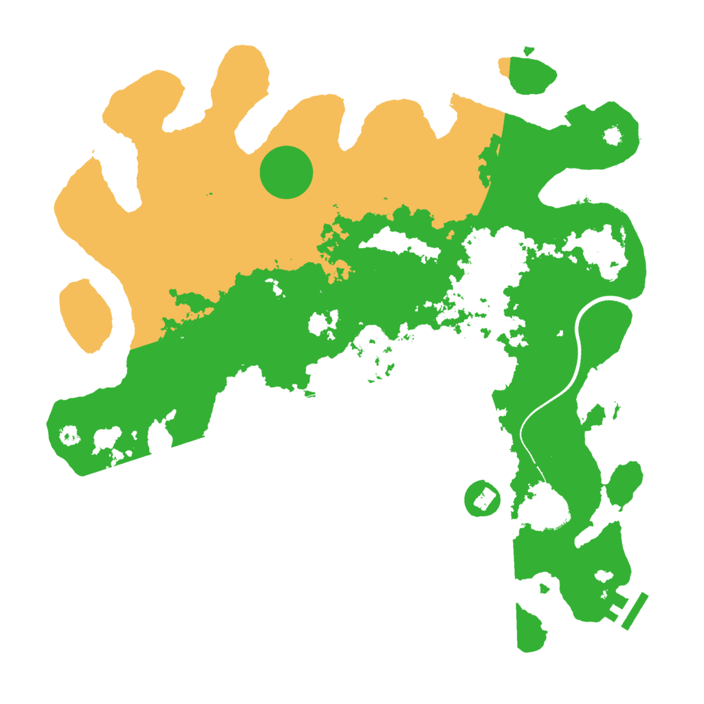 Biome Rust Map: Procedural Map, Size: 3500, Seed: 1623224