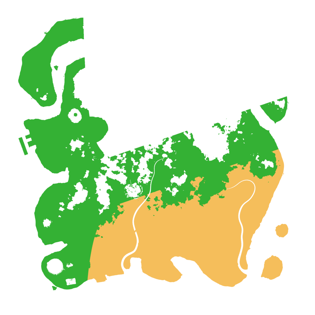 Biome Rust Map: Procedural Map, Size: 3500, Seed: 327306559