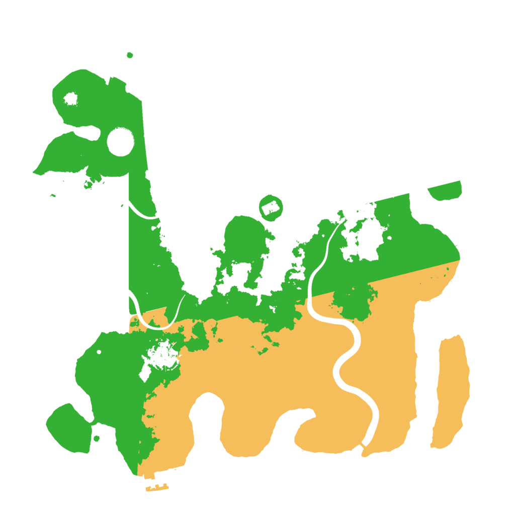 Biome Rust Map: Procedural Map, Size: 3450, Seed: 1