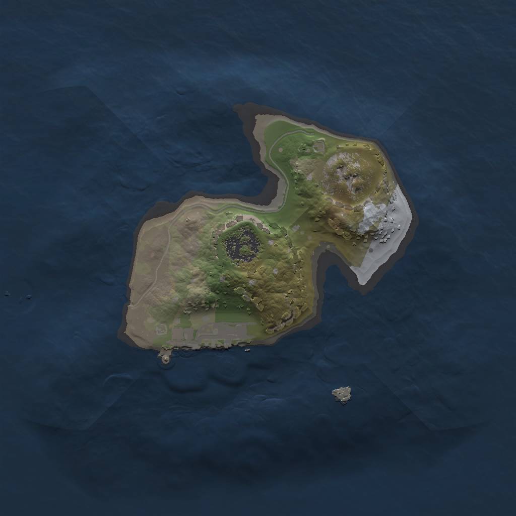 Rust Map: Procedural Map, Size: 1500, Seed: 9876513, 5 Monuments