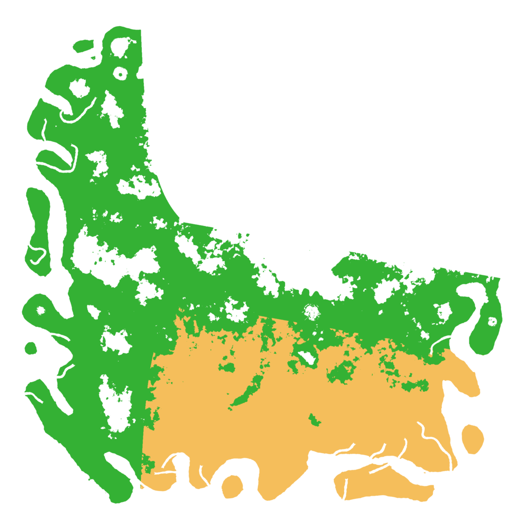 Biome Rust Map: Procedural Map, Size: 6000, Seed: 65458