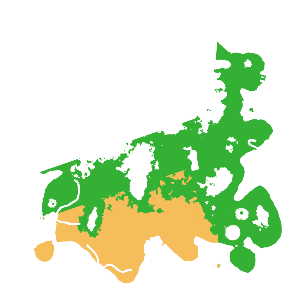 Biome Rust Map: Procedural Map, Size: 3500, Seed: 1682