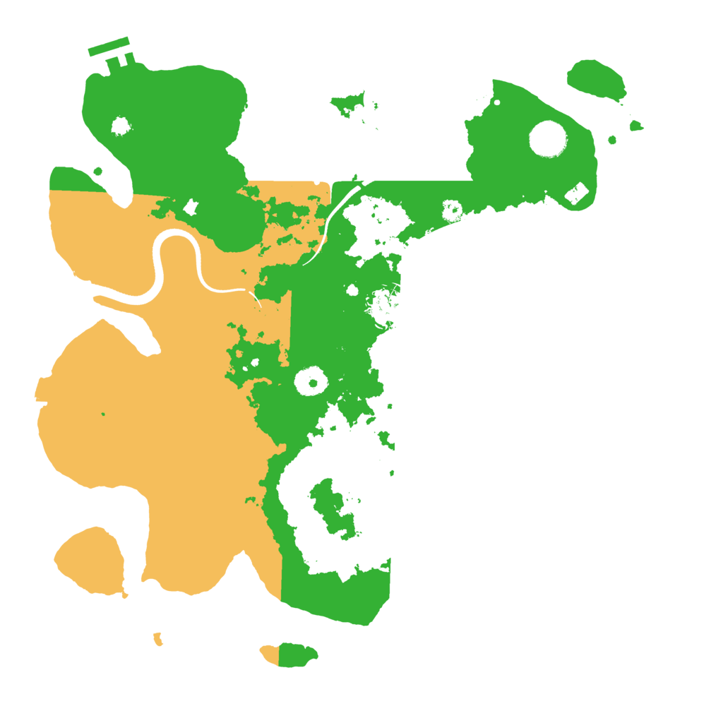 Biome Rust Map: Procedural Map, Size: 3500, Seed: 5800