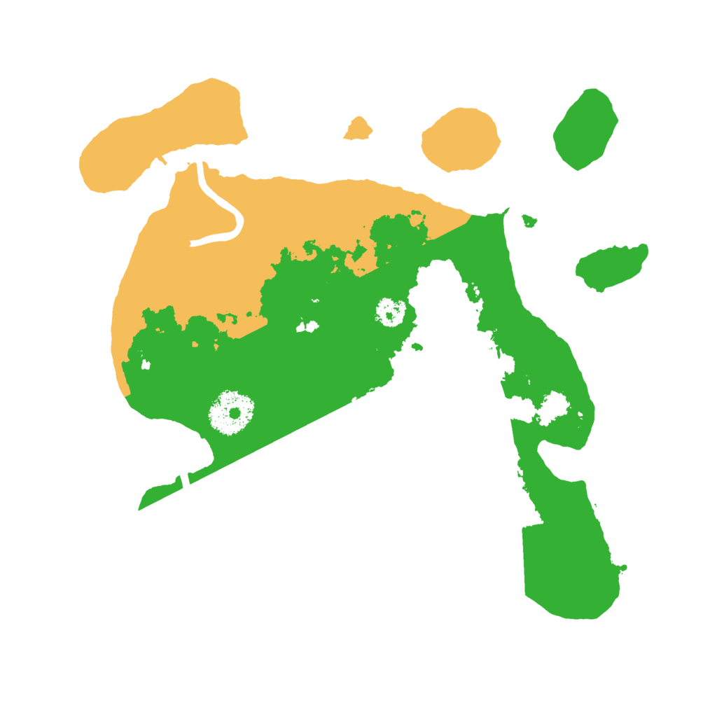 Biome Rust Map: Procedural Map, Size: 2500, Seed: 989777