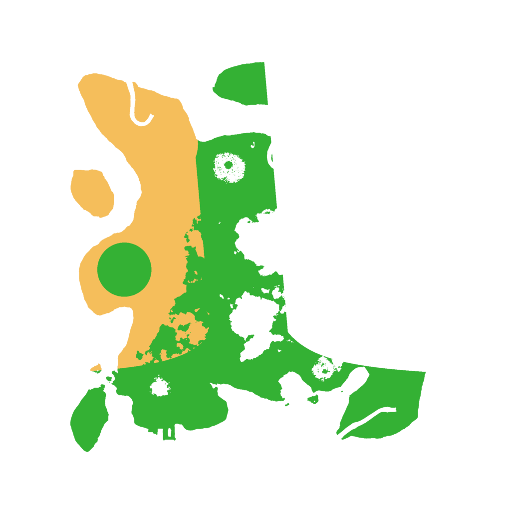 Biome Rust Map: Procedural Map, Size: 2500, Seed: 676888