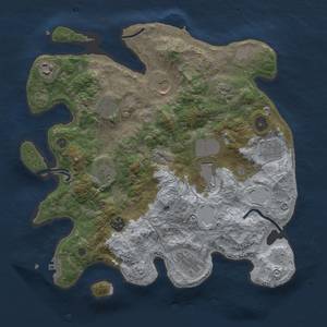 Thumbnail Rust Map: Procedural Map, Size: 3500, Seed: 412007451, 19 Monuments