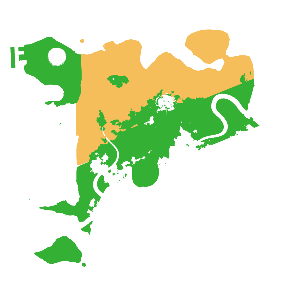 Biome Rust Map: Procedural Map, Size: 3000, Seed: 5129