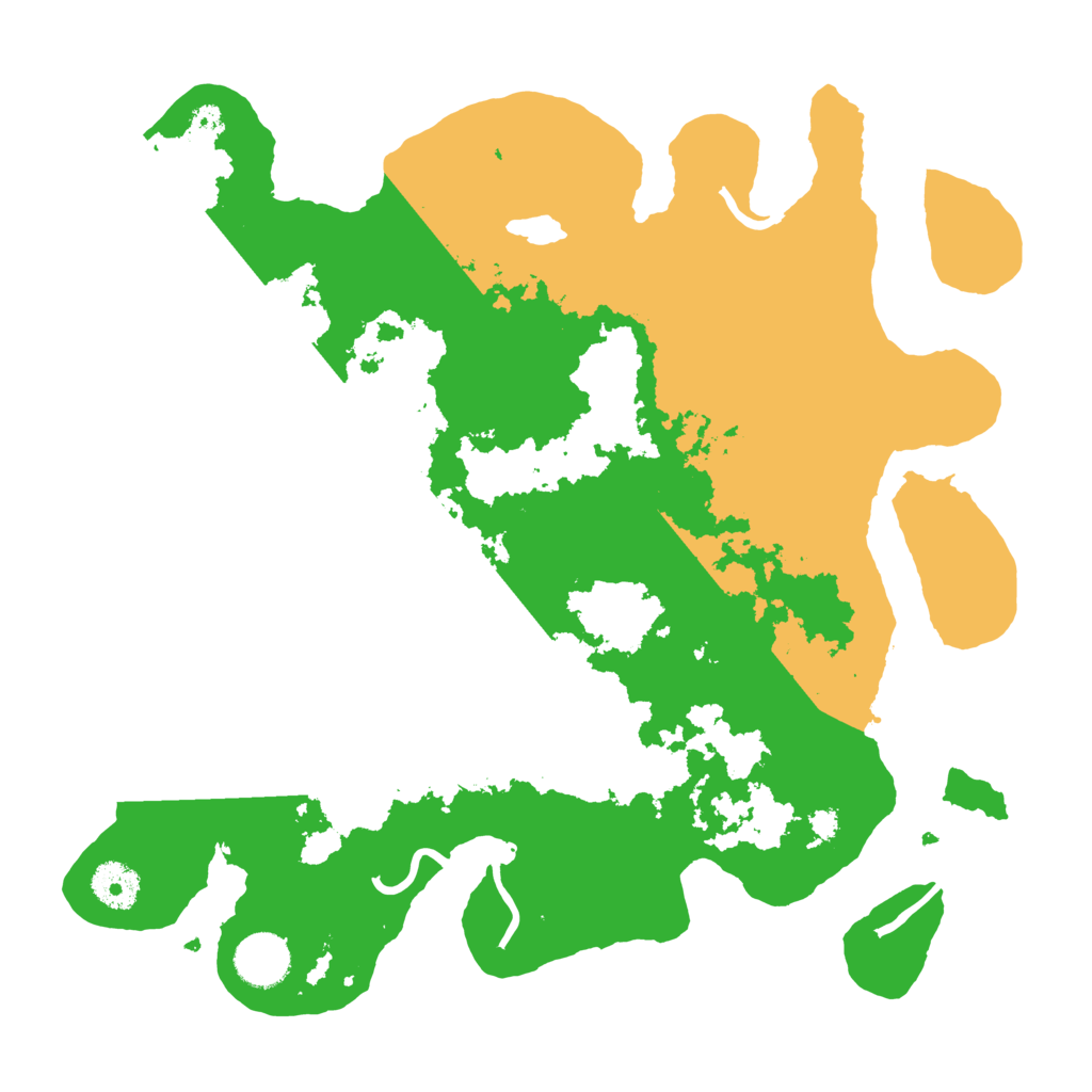 Biome Rust Map: Procedural Map, Size: 3500, Seed: 1374115241