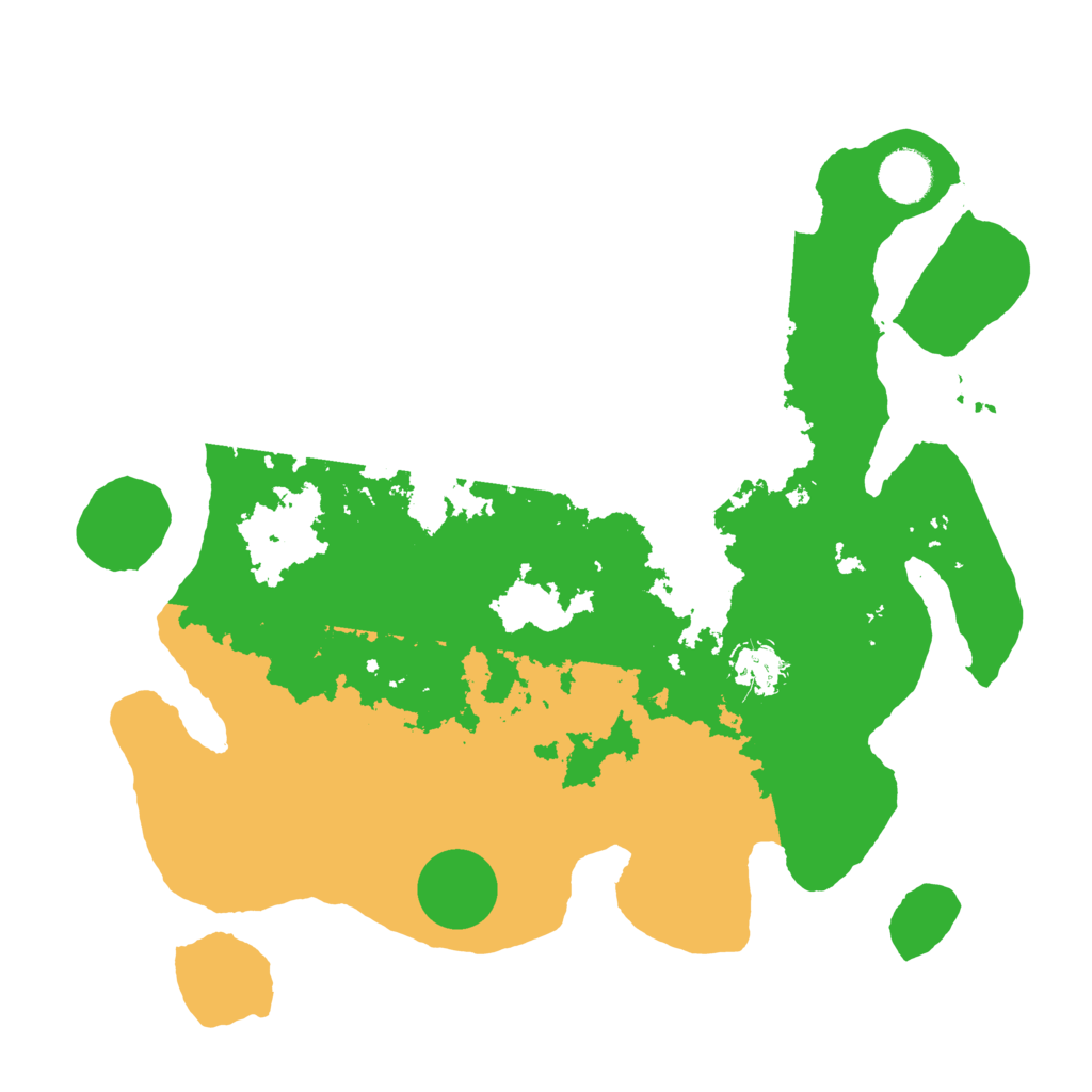 Biome Rust Map: Barren, Size: 3600, Seed: 67990