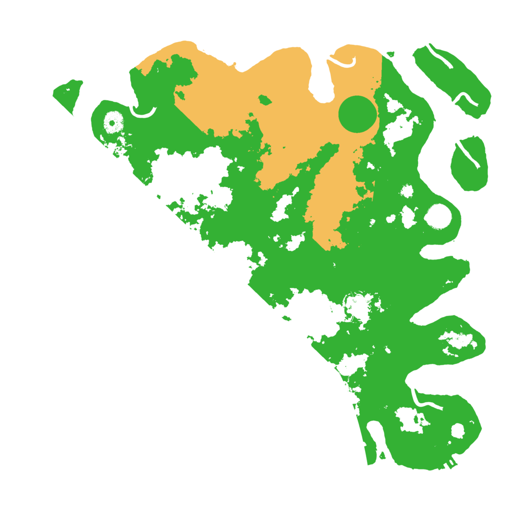 Biome Rust Map: Procedural Map, Size: 3700, Seed: 75419285