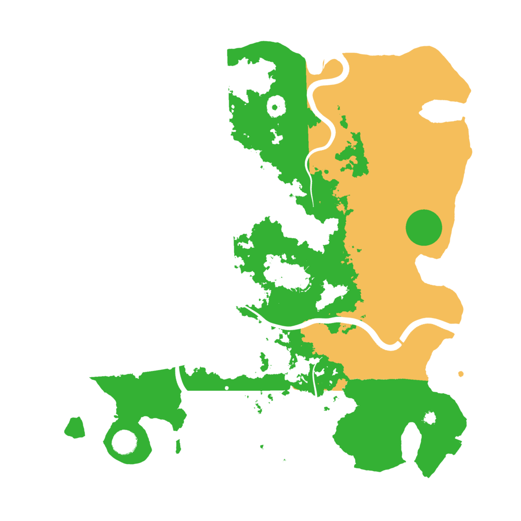 Biome Rust Map: Procedural Map, Size: 3800, Seed: 81
