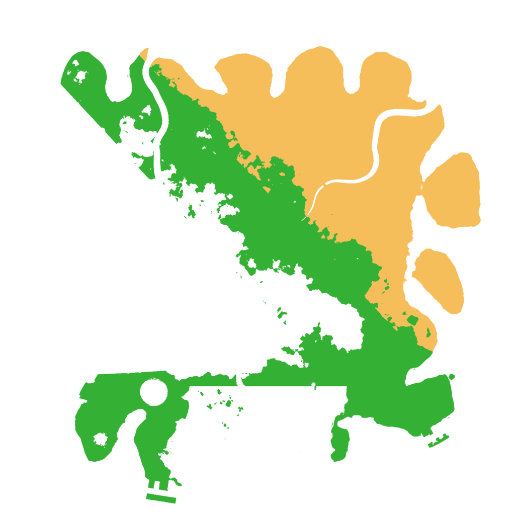 Biome Rust Map: Procedural Map, Size: 3500, Seed: 7458743