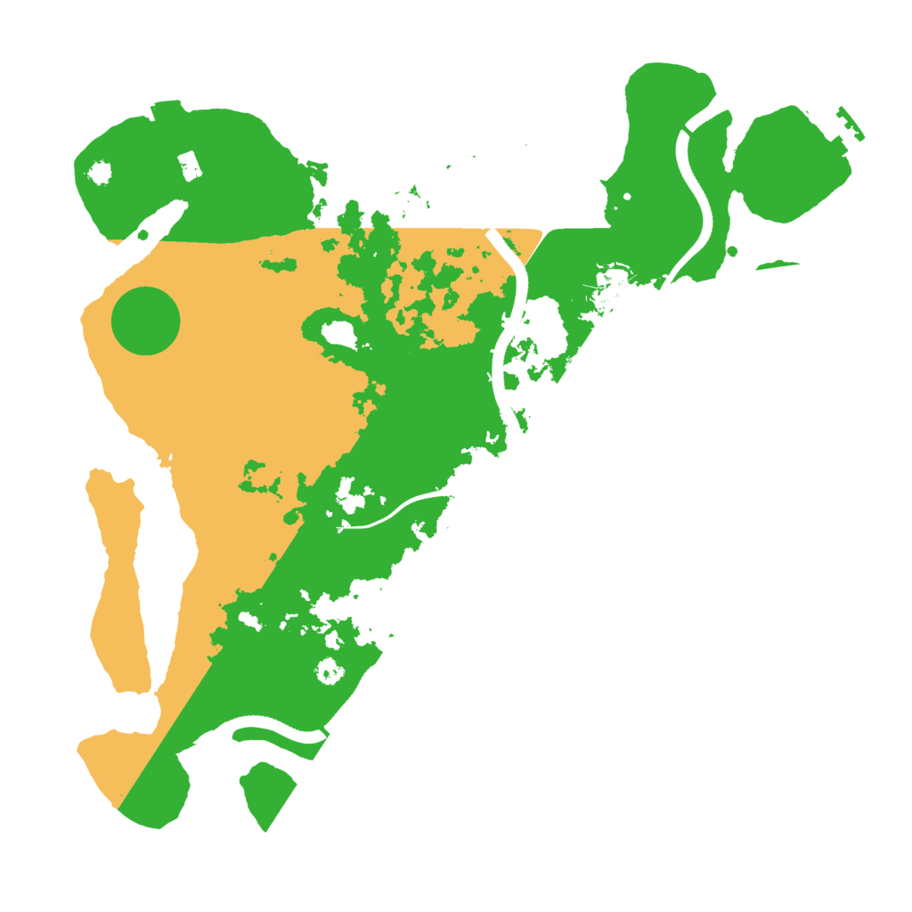 Biome Rust Map: Procedural Map, Size: 3500, Seed: 92712412