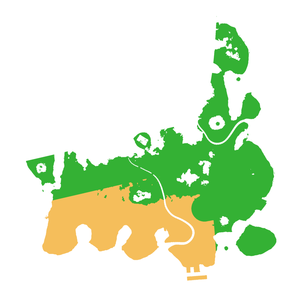 Biome Rust Map: Procedural Map, Size: 3000, Seed: 47795233