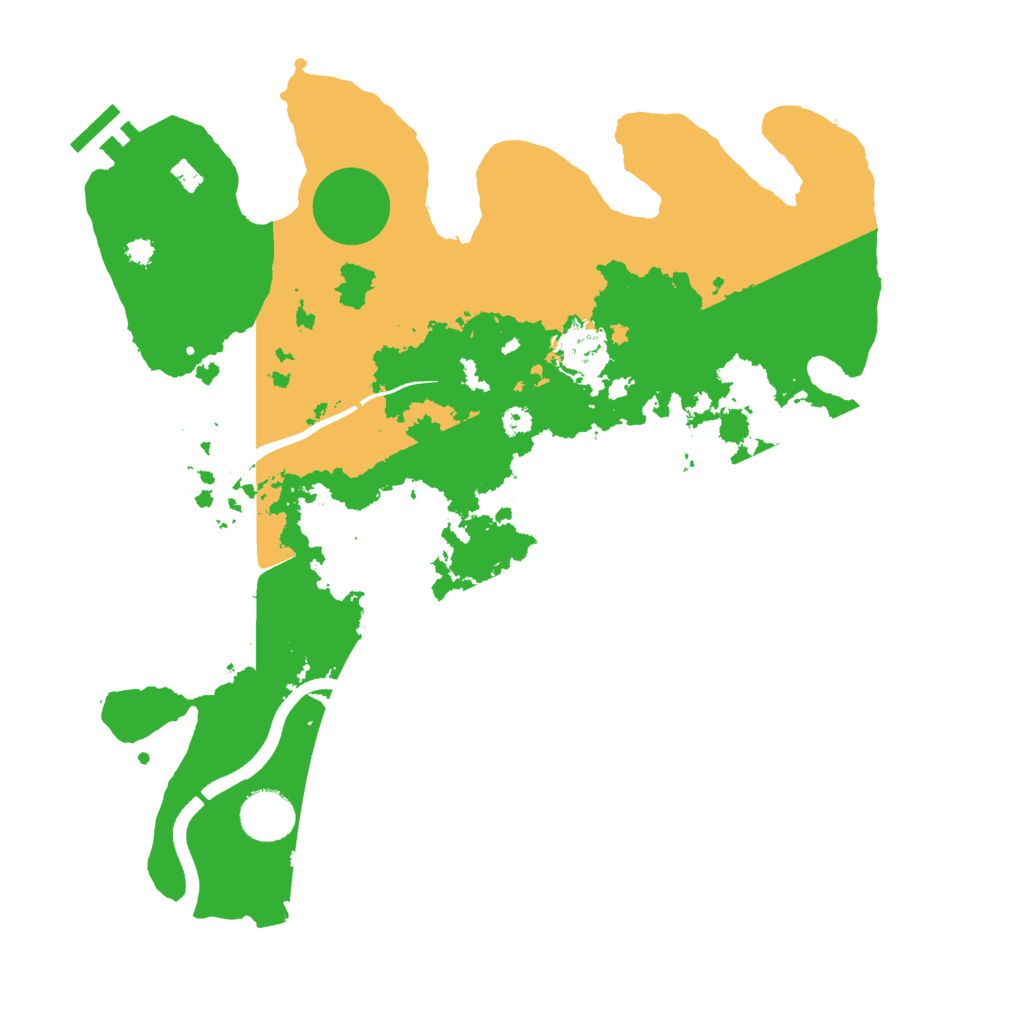 Biome Rust Map: Procedural Map, Size: 3500, Seed: 23173