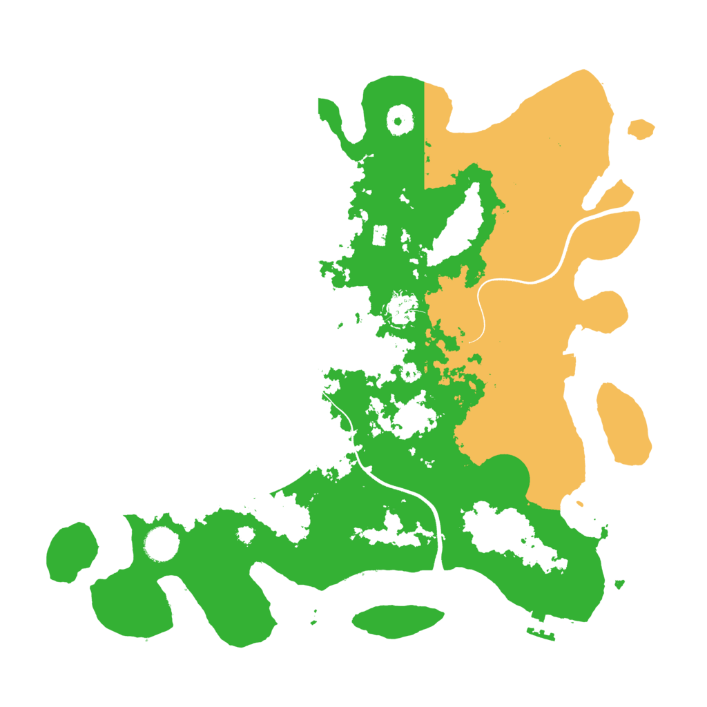 Biome Rust Map: Procedural Map, Size: 3650, Seed: 1236302720