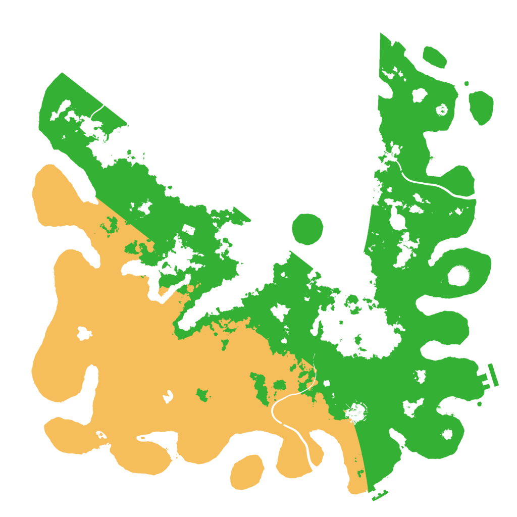 Biome Rust Map: Procedural Map, Size: 4500, Seed: 1389390889