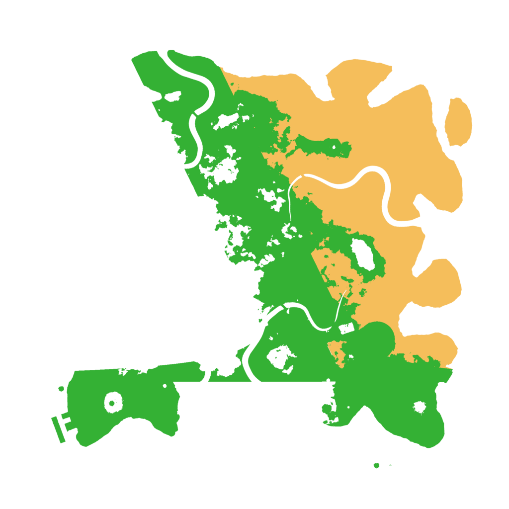 Biome Rust Map: Procedural Map, Size: 3800, Seed: 101311