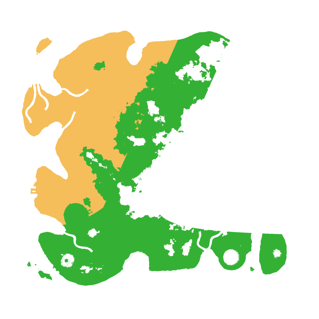 Biome Rust Map: Procedural Map, Size: 3600, Seed: 25