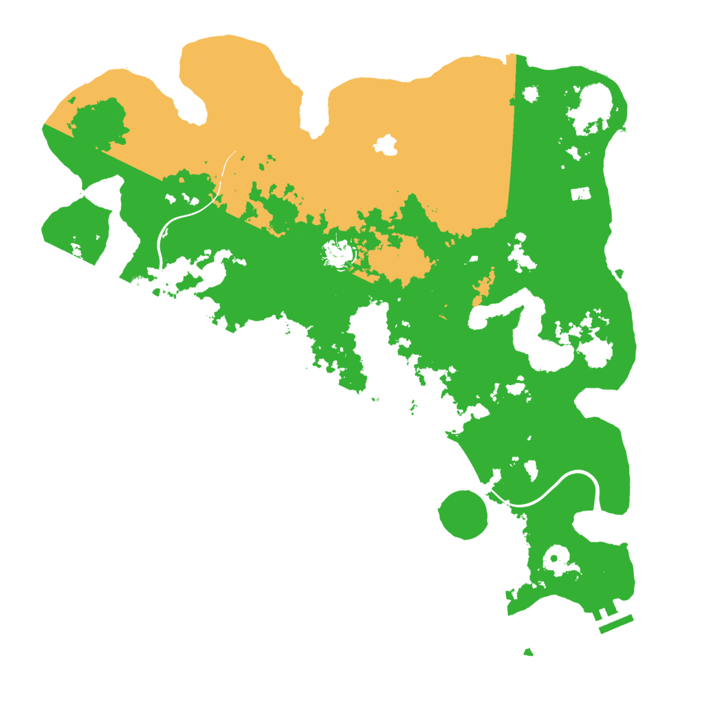 Biome Rust Map: Procedural Map, Size: 4000, Seed: 6667