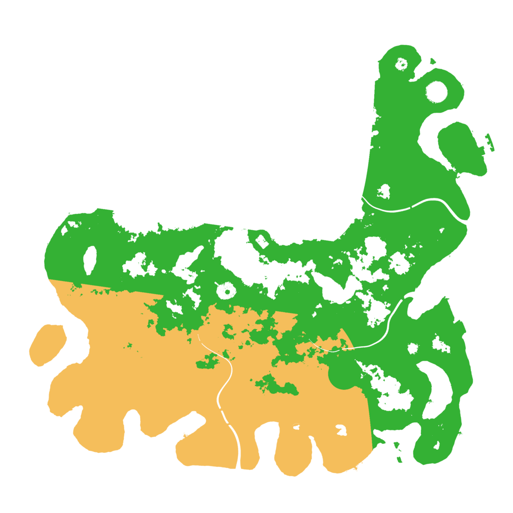 Biome Rust Map: Procedural Map, Size: 4250, Seed: 761739067