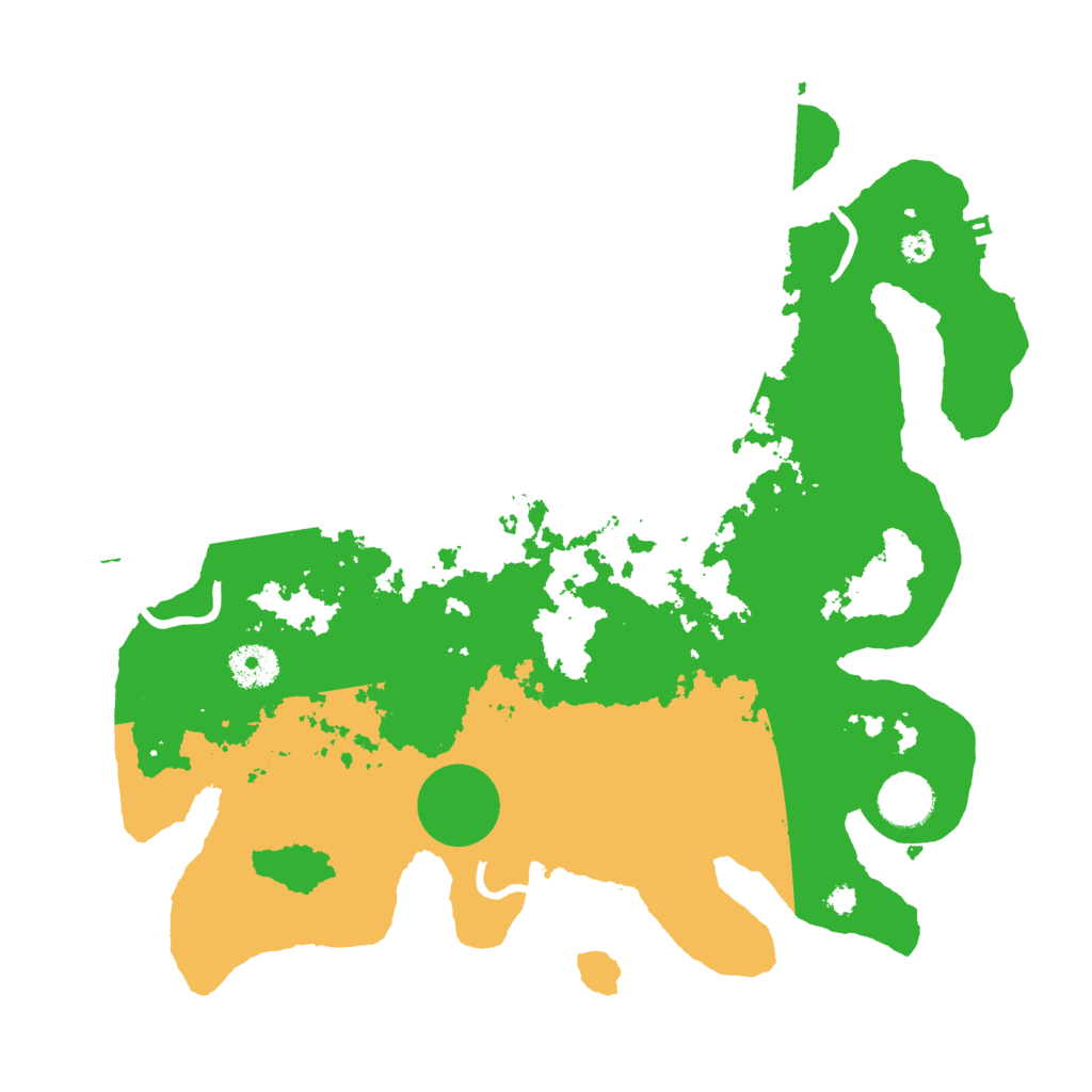 Biome Rust Map: Procedural Map, Size: 3500, Seed: 189104205