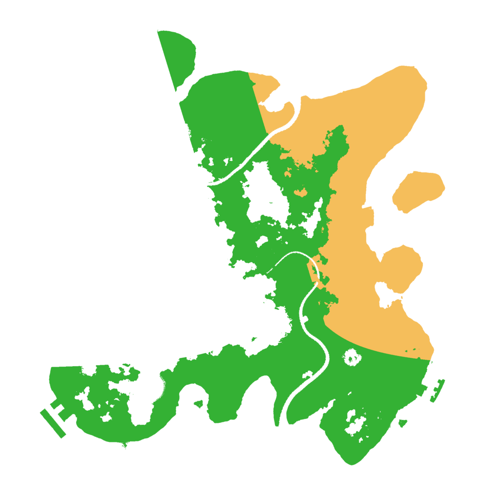 Biome Rust Map: Procedural Map, Size: 3000, Seed: 10577